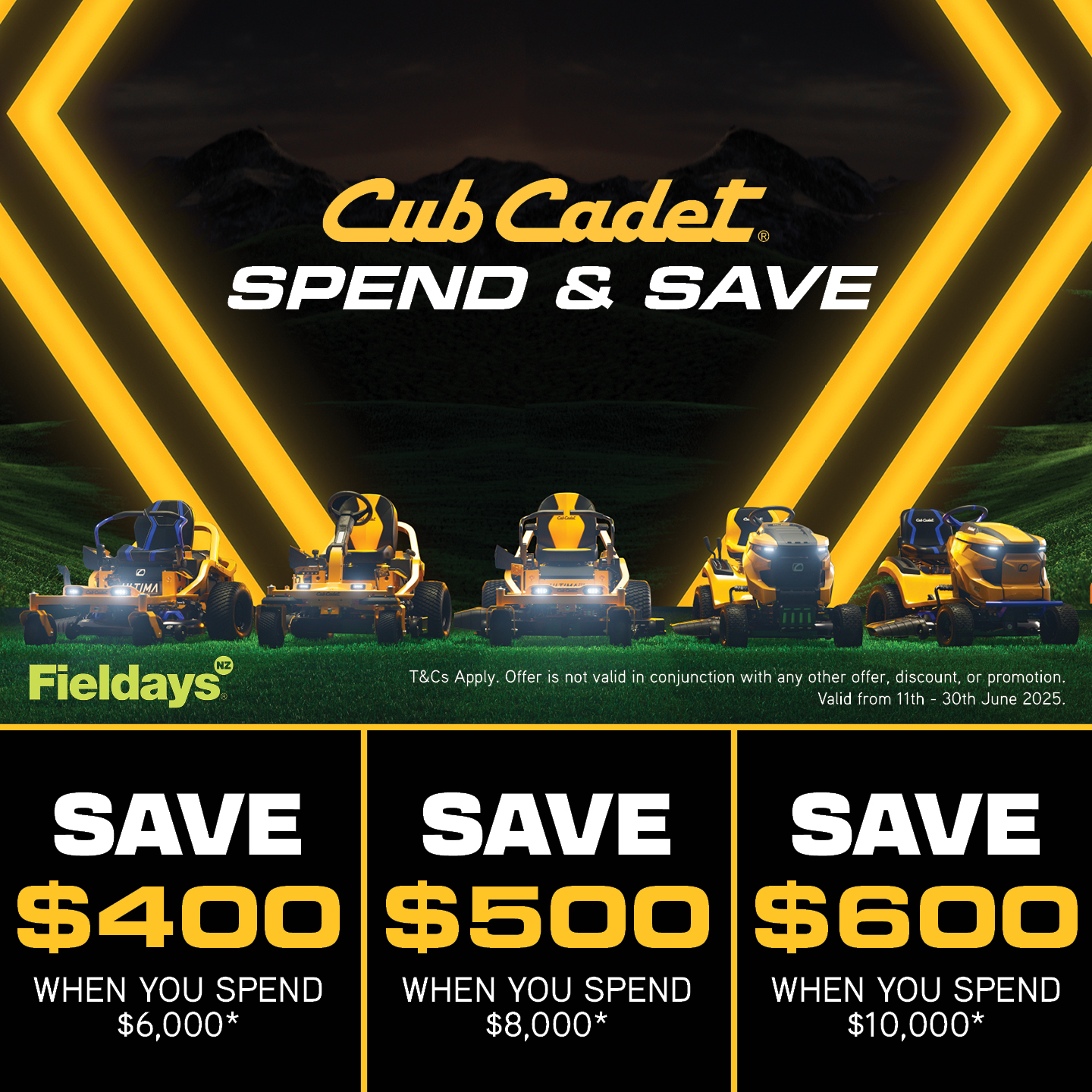 Cub Cadet Spend & Save